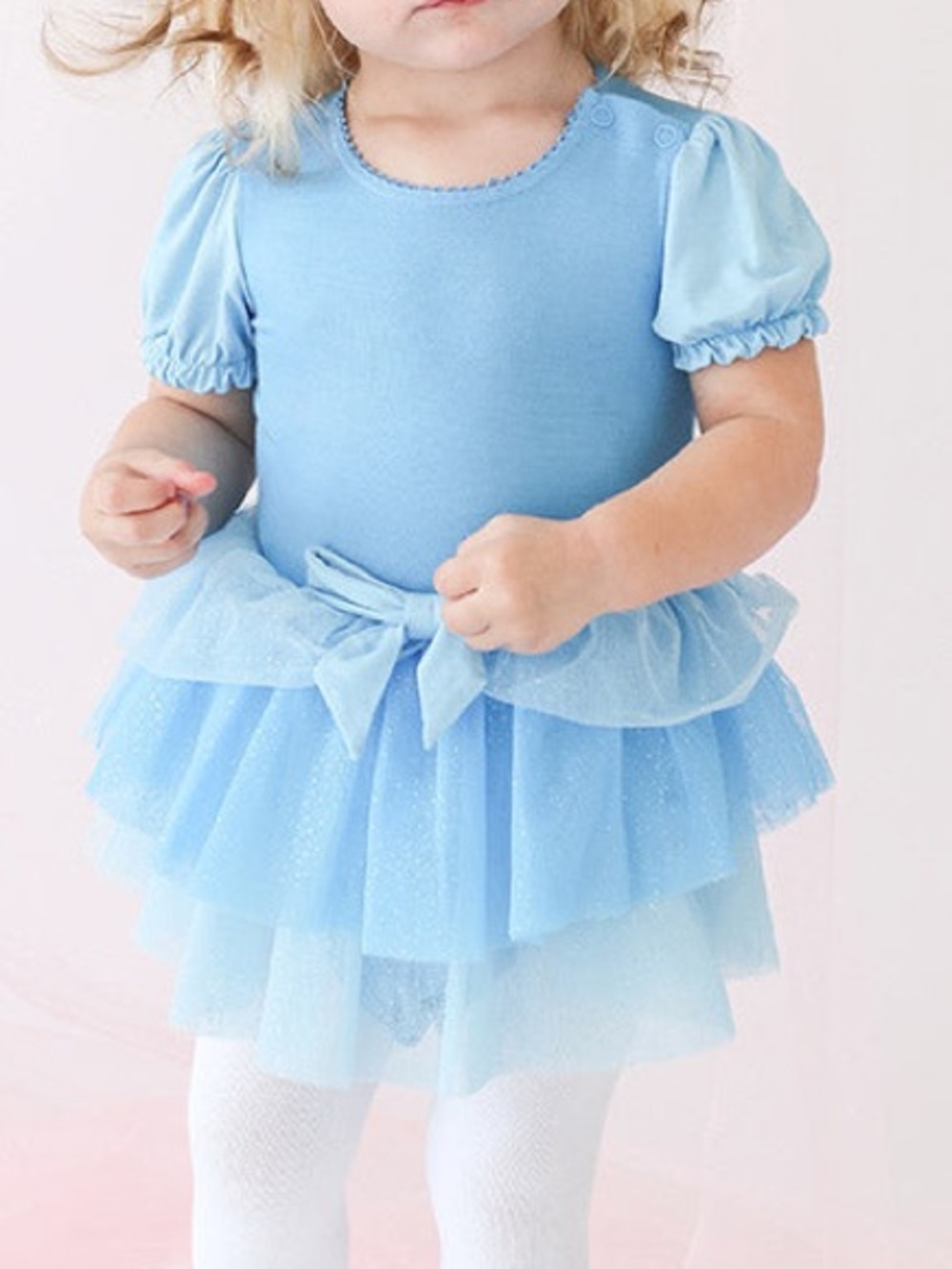 Posh Peanut Disney Princess Cinderella Blue Girl Tulle Bamboo Bodysuit Onesie